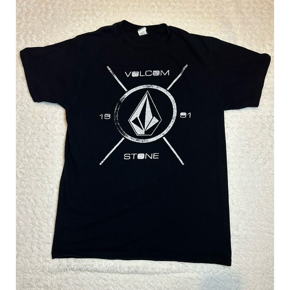VTG 90s/00s Volcom Stone Mens Size Medium T Shirt USA Black